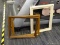 (R3) LARGE WOODEN FRAMES LOT; TOTAL OF 3 PIECES. 1 IS GOLD TONED AND WHITE IN COLOR, AND 2 ARE OAK.
