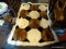 (R3) BLANKET; FAUX FUR BLANKET IN BLACK, WHITE AND BROWN. GREAT FOR CURLING UP ON THE COUCH AND