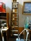 (R4) WOODEN STEP LADDER; IS 8 FT TALL AND IN VERY GOOD CONDITION!