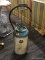 (R2) VINTAGE SEARS & ROEBUCK 3.5 GALLON SPRAYER; GREEN IN COLOR, MEASURES 29 IN TALL. WITH PUMP AND