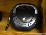 (R4) MEMOREX PORTABLE STEREO; HAS AM/FM RADIO AND A CD PLAYER. MODEL MP8806.