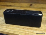 (R4) PHILIPS DOCKING SPEAKER; MODEL AD345/37. IS BLACK IN COLOR AND HAS AN IPOD DOCKING STATION.