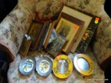 (R4) PICTURE LOT; INCLUDES PRINTS ON WALL PLAQUES, PRINTS ON BOARDS, AND FRAMED PICTURES. ALL ARE IN
