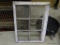 VINTAGE WINDOW; WHITE RUSTIC PAINTED SIX PANE WINDOW. WOULD MAKE A GREAT PROJECT PIECE. MEASURES 20