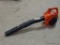 ECHO LEAF BLOWER; ORANGE & BLACK, GAS POWERED, MODEL #PB-250LN. LOOKS TO BE IN GOOD USED CONDITION.