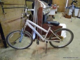 ROADMASTER BIKE; MTN. SPORT BIKE, WHITE & BLUE IN COLOR. MODEL R3563WMUT. NEEDS NEW HANDLE GRIPS,