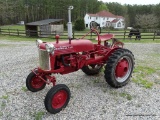 (OUT) 1942 MCCORMICK FARMALL CUB; THIS RED FULLY RESTORED TRACTOR. IT WAS FULLY RESTORED BY THE