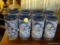 CURRIER & IVES BLUE TUMBLERS; TOTAL OF 8. BLUE IN COLOR AND ALL ARE IN EXCELLENT CONDITION! RETAIL