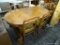 DINING SET; INCLUDES A SINGLE LEAF DINING TABLE WITH SABER LEGS (MEASURES 65 IN X 40 IN X 30 IN) AND