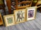 SET OF FRAMED PRINTS; SET OF 3 BALLROOM DANCING FRAMED PRINTS. ONE IS A BLACK AND WHITE PHOTOGRAPH.