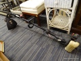 CRAFTSMAN EDGE TRIMMER; GAS POWERED BLACK CRAFTSMAN WEED EATER/ TRIMMER. MEASURES 51 IN. MISSING