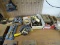 (WSHOP) ASSORTED LOT; INCLUDES VINTAGE DOOR LOCKS, 90 DEGREE VISES, C-CLAMP, ETC.