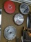 (WSHOP) CIRCULAR SAW BLADE LOT; INCLUDES APPROXIMATELY 20 CIRCULAR SAW BLADES OF VARYING SIZES AND