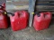 (SHED 2) 2 GAS CANS; BOTH ARE 5 GALLONS AND IN GOOD CONDITION!