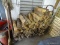 (WSHOP) WOOD AND RACK LOT; INCLUDES A LOG HOLDING RACK WITH APPROXIMATELY 50 PIECES OF WOOD. RACK