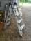 (SHED 2) COSCO 8 FT FOLDING LADDER; MADE OF ALUMINUM AND IN VERY GOOD CONDITION!