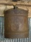 (SHED 3) GAS CAN; VINTAGE METAL GAS CAN WITH SCREW ON CAP. IS A 5 GALLON AND IN GOOD CONDITION!