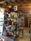 (SHED 3) METAL SHELVING UNIT; 5 SHELF METAL UNIT WITH ADJUSTABLE SHELVES. MEASURES 37 IN X 13 IN X