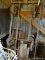 (SHED 3) ANTIQUE ROLLING CART; FACTORY STYLE CAST IRON CART ON FOUR 8 IN DIA CASTERS. IS IN VERY