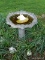 (OUT) BIRDBATH; CONCRETE 2 PC BIRDBATH- 23 IN H