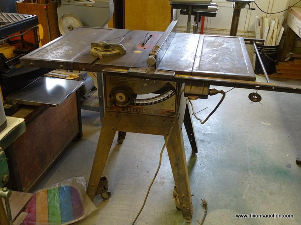 Wshop Craftsman 10 In Table Saw Model 11312202 Is In Good Used Condition And Ready For A New Estate Personal Property Yard Wshop Craftsman 10 In Table Saw Model 11312202 Is In Good Used Condition And Ready For A New Estate Personal Property Yard