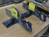 (WSHOP) MITRE BOXES; INCLUDES 2 STANLEY MITRE BOXES WITH MITRE SAWS. BOTH ARE IN VERY GOOD CONDITION