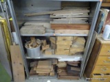 (WSHOP) CONTENTS OF SHELVING UNIT; INCLUDES ASSORTED WOOD PIECES, SOME OF WHICH IS IRON WOOD.