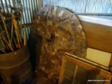 (SHED 1) HUNTING BLIND; CAMOUFLAGE HUNTING BLIND TENT IN GOOD USED CONDITION. GREAT FOR SETTING UP