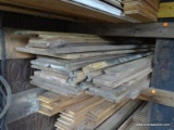 (SHED 2) SHELF LOT OF WOOD; INCLUDES BROAD PLANKS, VINTAGE WOOD PLANKS, AND MORE!