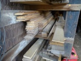 (SHED 2) SHELF LOT OF WOOD; INCLUDES BROAD PLANKS, TONGUE AND GROOVE PLANKS, AND MORE!