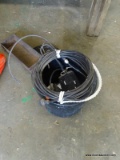 (SHOP 2) BUCKET WITH CONTENTS; 2 GAL. BUCKET WITH PHOTO ELECTRONIC SWITCH, PUMP AND HOSE FOR A