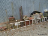 (OUT) LOT OF BRICKS AND CINDER BLOCK; LARGE LOT OF BRICK, CINDER BLOCKS SLATE, TILE AND INCLUDES 4