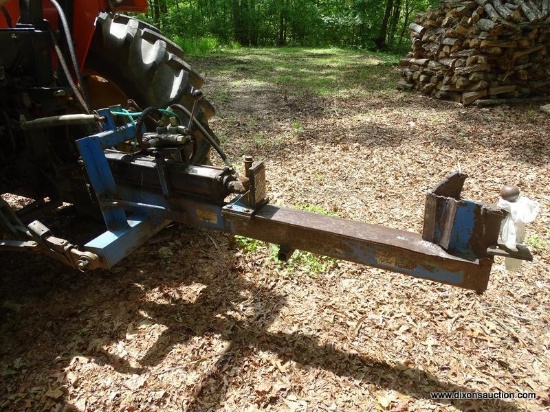 LOG SPLITTER; MAXIM LOG SPLITTER WITH 3 PT. HITCH. MEASURES 2 FT X 6 FT X 2.5 FT.