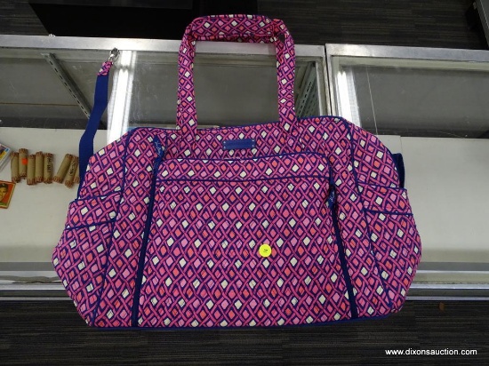 (END) VERA BRADLEY LARGE DIAPER BAG TOTE; PERFECT FOR FILLING WITH EVERYTHING A NEW PARENT NEEDS FOR