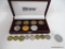 THE HISTORY CHANNEL CLUB 4 COIN SET WITH MISC. FOREIGN COINS