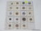 1 SHEET OF FOREIGN COINS (19 COINS TOTAL)