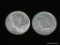 TWO 1964 KENNEDY HALVES