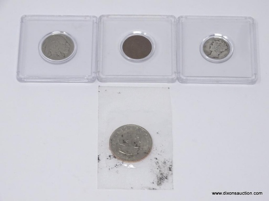 MISC. COIN LOT TO INCLUDE: 1979 SUSAN B. ANTHONY $1 UNCIRCULATED, 1927 BUFFALO NICKEL, 1937 MERCURY