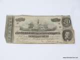 FEBRUARY 17, 1864 CONFEDERATE STATES OF AMERICA $20 NOTE RICHMOND, VA