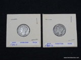 (2) MERCURY DIMES 1942-d AND 1942-s