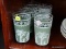 LIGHT GREEN GREEK GODDESS GLASS TUMBLERS; TOTAL OF 7 PIECES. EACH HAS A PORTRAIT PRINTED SIDE IMAGE