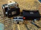 VINTAGE CAMERA SET; THIS 2 PIECE LOT INCLUDES AN IMPERIAL LARK COLOR OR BLACK AND WHITE CAMERA, AND