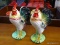 ROOSTER LOT; INCLUDES 2 MADE IN JAPAN PORCELAIN ROOSTERS. EACH MEASURES 10 IN TALL