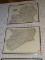 (WALL2) FRAMED ANTIQUE MAPS OF IRELAND; SET OF 2 -1820 REPRODUCTION MAPS OF IRELAND BY JONATHAN