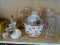 (B1A) ASSORTED LOT; INCLUDES 4 THIS IS MERRY WINE STEMS, AN OCCUPIED JAPAN FIGURINE, A HAND PAINTED