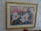 (BACK) FRAMED MAGNOLIA PRINT; IS SIGNED BY THE ARTIST IN THE LOWER LEFT HAND CORNER. IS IN HUES OF
