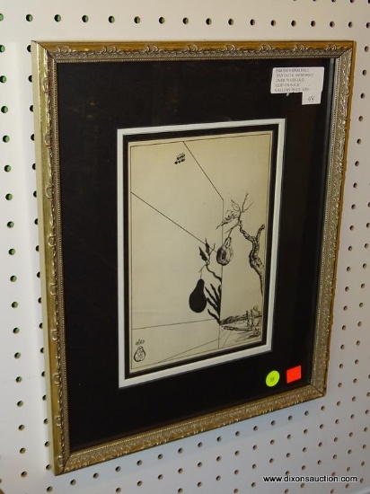SALVADOR DALI "FANTASTIC MEMORIES" FRAMED PRINT; THIS FIRST EDITION COPY IS FROM "FANTASTIC