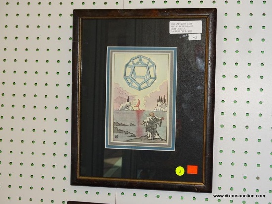 SALVADOR DALI "MICHEL DE MONTAIGE" FRAMED PRINT; THIS FIRST EDITION COPY IS "OF REPENTANCE" FROM THE