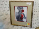 FRAMED MARILYN MONROE PRINT; THIS PRINT OF MARILYN MONROE 