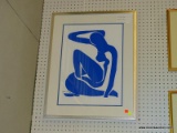 HENRI MATISSE FRAMED PRINT; 